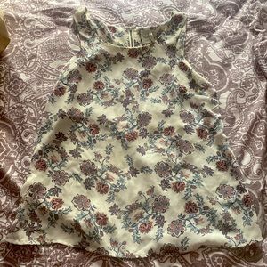 Floral flowy tank top